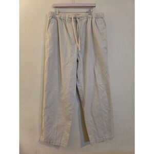 Island Passport Women's‎ Size 1X/30 Linen Blend Elastic Waist Ankle Pants Beachy